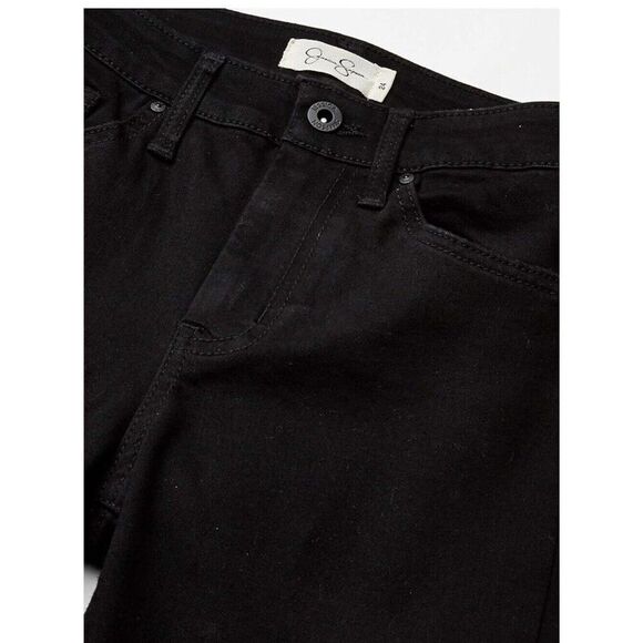 NWOT Jessica Simpson Women's High Rise Stretch Skinny Denim Jeans Black Size 8 - Picture 7 of 7